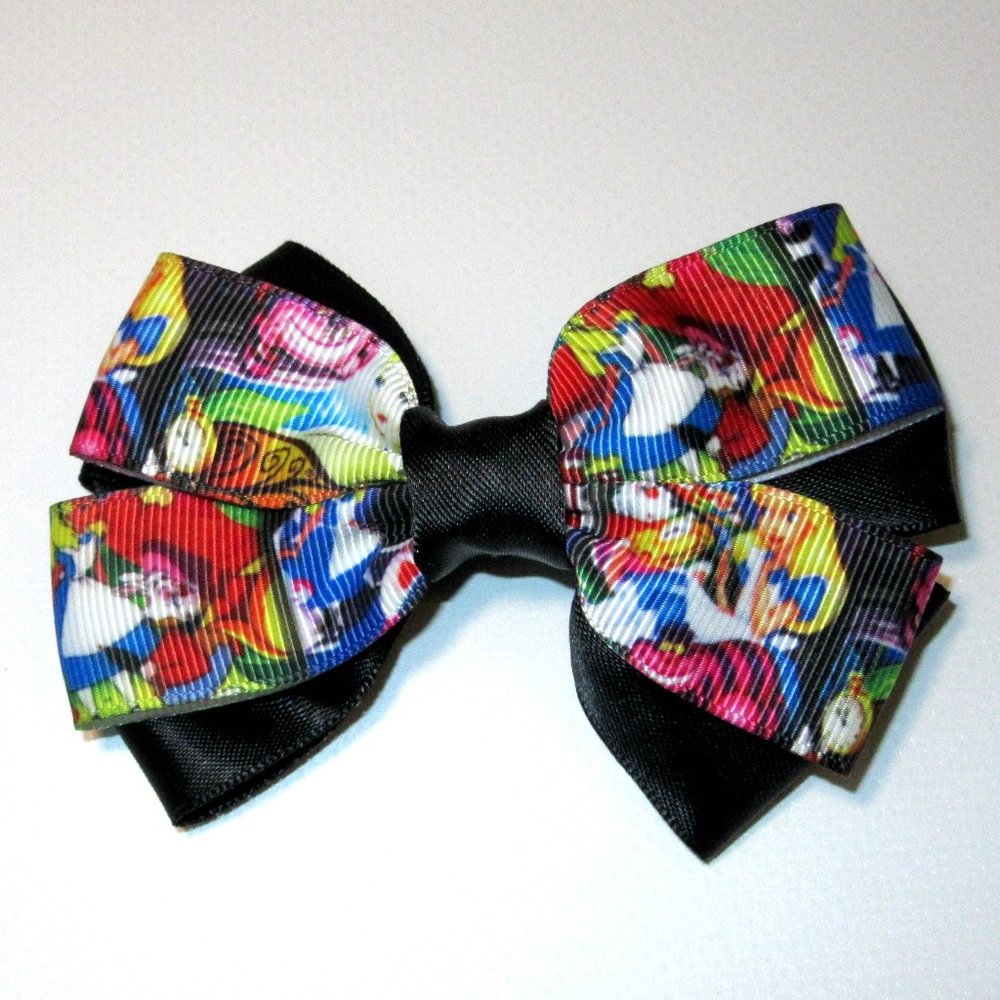 Alice In Wonderland Hair Bow Disney Inspired